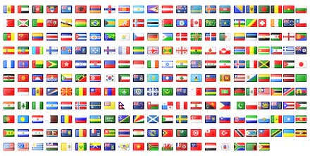 国旗にテーマを絞ったフリーアイコン集 All The Flags Of The World Designdevelop