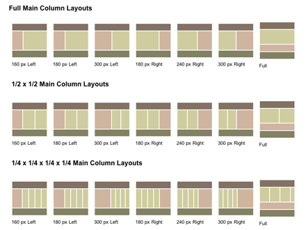 Cssでデザインする基本テンプレートを56個集めた 100 Percent Pure Css Layouts Designdevelop