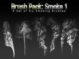 Photoshopで使える煙ブラシセット集 350 Smoke Brushes For Photoshop Designdevelop