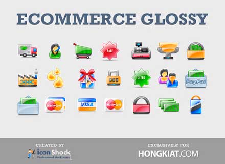 Ecサイトで活躍するアイコンセット Freebie Release Glossy E Commerce Icon Set Designdevelop