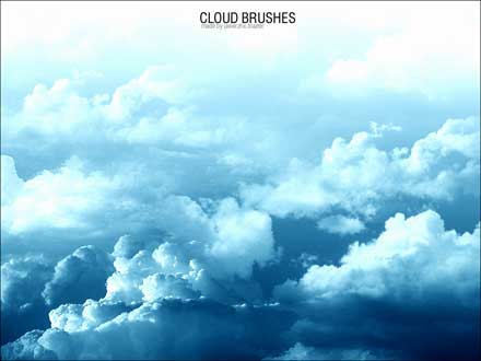 雲を描く Photoshopブラシまとめ 150 Cloud Brushes For Photoshop Designdevelop