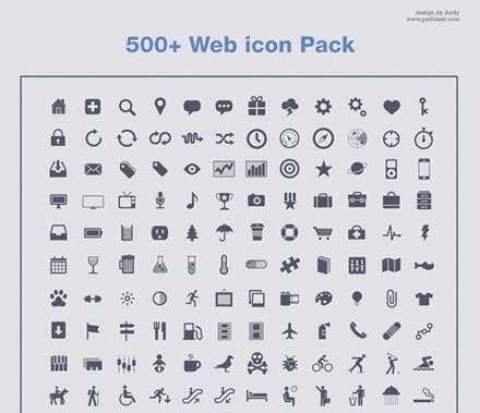 Webデザインに必要なアイコンが全て揃うアイコンセット 500 Web Icons Pack Designdevelop