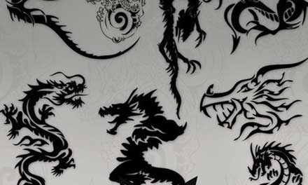 ドラゴンのイラストを手軽に描けるブラシコレクション 30 Collection Of Dragon Photoshop Brushes Designdevelop