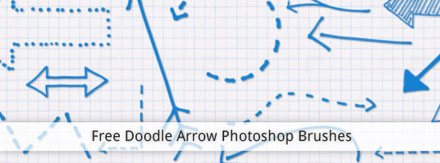 なにかと使える手書き風 矢印のphotoshopブラシセット Free Doodle Arrows Photoshop Brush Designdevelop