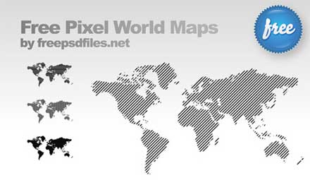 いろいろなデザインテイストの世界地図素材まとめ More World Map Source Files Designdevelop