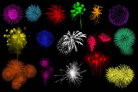 花火を簡単に再現できるphotoshopブラシセット30 30 Brilliant Photoshop Fireworks Brushes Designdevelop