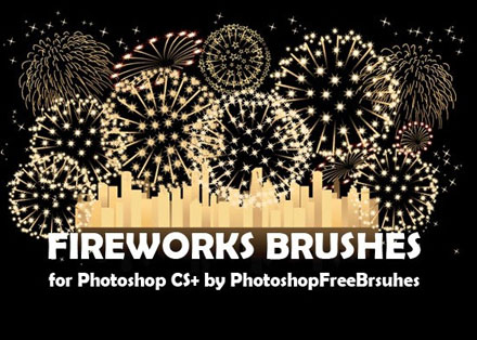 花火を簡単に再現できるphotoshopブラシセット30 30 Brilliant Photoshop Fireworks Brushes Designdevelop