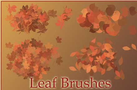 葉っぱの表現力が上がるphotoshopブラシまとめ Sets Of Free Leaf Brushes For Photoshop Designdevelop