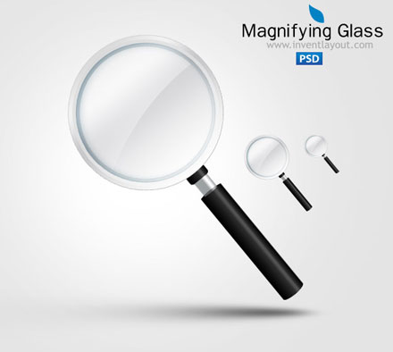 拡大縮小などのアイコンとして活躍してくれる 虫眼鏡アイコンまとめ 11 Free Magnifying Glass Search Icons Psd Set Designdevelop