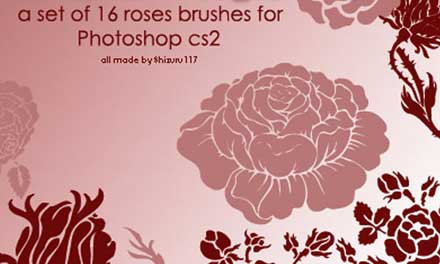 気品のあるバラを再現できるphotoshopブラシまとめ 26 Lovely Sets Of Rose Brushes Designdevelop