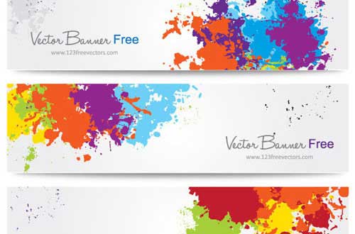 水の飛び散りやインクの跳ねを表現できる スプラッター調ベクターセット Free Awesome Splatters Vectors Designdevelop