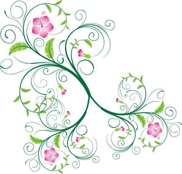 美しい花のベクターイラスト素材 30 Beautiful Floral Vector