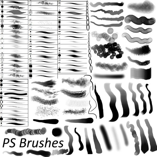 アナログな手描き描写を簡単に表現できる Photoshopブラシまとめ 15 Free Photoshop Drawing Painting Brush Sets Designdevelop