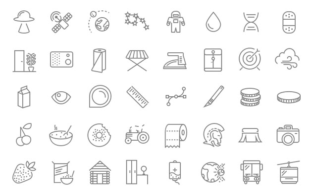 多彩な種類が揃う フリーベクターラインアイコンセットをまとめた 550 Free Vector Line Icons For Designers Designdevelop