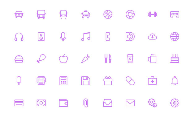 定番の種類もしっかりと抑えたフリーラインアイコンセット Free Download 210 Line Icons Designdevelop