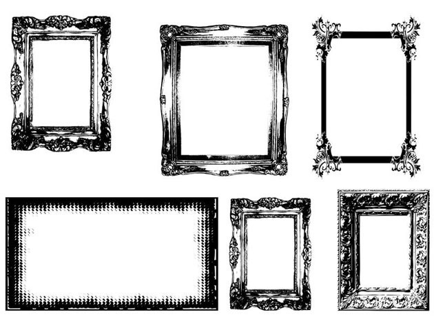 アンティーク ゴージャスな雰囲気をプラスできるフレームブラシまとめ 20 Free Frame Brushes To Download Designdevelop