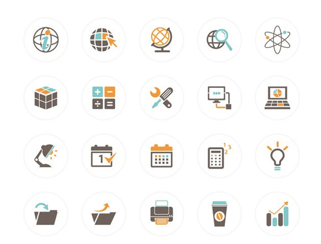 オフィス ビジネス系デザインで活用できるフリーアイコンセット Office Icon Set Designdevelop