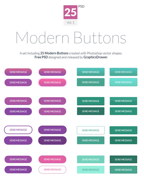 クリックしたくなるフリーweb用ボタン素材 12 Fresh High Quality Free Web Button Files Designdevelop