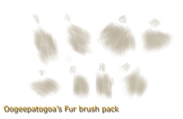 ふわふわの毛並みを描き出せるphotoshopフリーブラシまとめ 30 Fluffy Fur Photoshop Brushes For Free Designdevelop