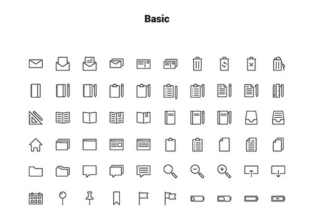 シンプルさを追求したデザインにおすすめなアウトラインアイコン Linea Free Outline Iconset Designdevelop