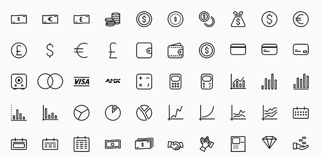 フリーで使用可能 豊富に種類の揃ったラインアイコンまとめ 1000 Free Thin Line Icons For Web And App Design Projects Designdevelop