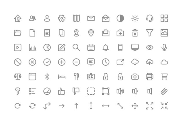 フリーで使用可能 豊富に種類の揃ったラインアイコンまとめ 1000 Free Thin Line Icons For Web And App Design Projects Designdevelop