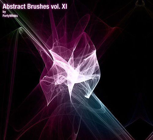 輝く光の動きが表現できるフリーphotoshopブラシをまとめた 13 Free Photoshop Brush Packs For Complex Fractals Designdevelop