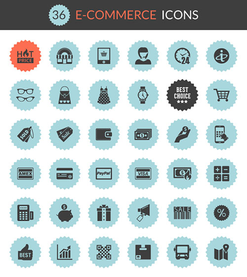 Ecサイトのデザインに最適なフリーアイコンセット集 Free E Commerce Icon Sets To Download Designdevelop