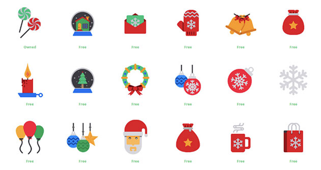 細部まで表現されたフリークリスマスアイコンパック Free Christmas Icon Pack Designdevelop