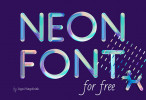 Neon+free+font_top