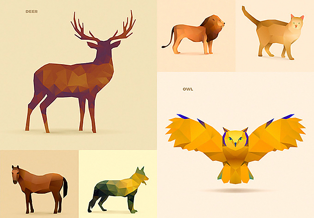 polygonal-animals-set2