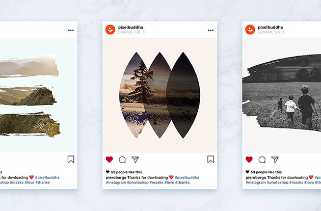 Instagramの投稿をもっと魅力的に デザインマスクコレクション Instagram Masks Collection Designdevelop