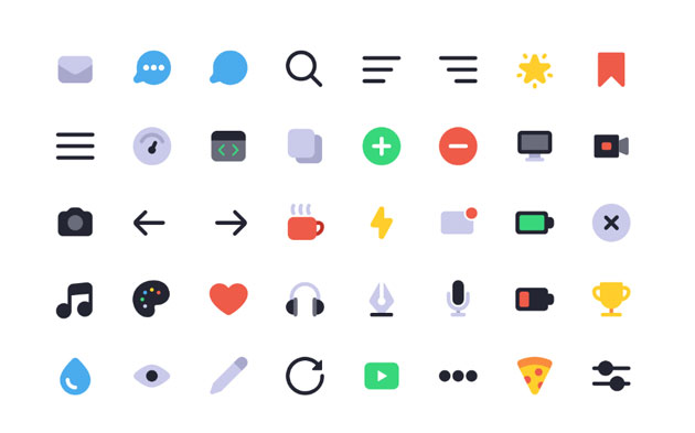 Cssとsvgで作るアイコンセット Let S Make Multi Colored Icons Designdevelop