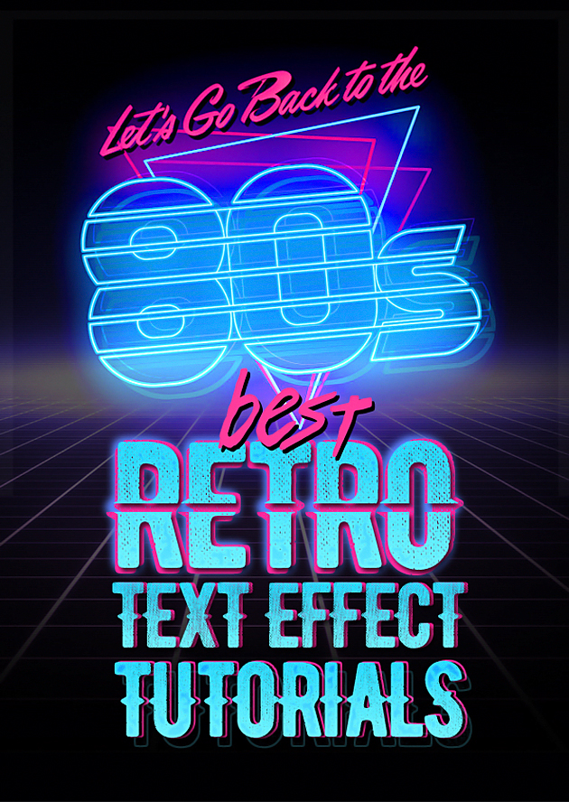 80年代風デザインを手軽に表現できるレトロなテキストエフェクトのチュートリアル Best 80 S Retro Text Effect Photoshop Tutorials Designdevelop