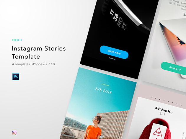 インスタグラムの投稿をおしゃれに彩るフリーテンプレートまとめ 10 Free Instagram Story Templates Designdevelop